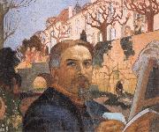 Maurice Denis Self-portrait with His Family in Front of Their House oil painting artist